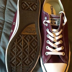 Burgundy Converse All Star Sneakers - New in box